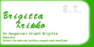 brigitta kripko business card