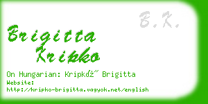 brigitta kripko business card